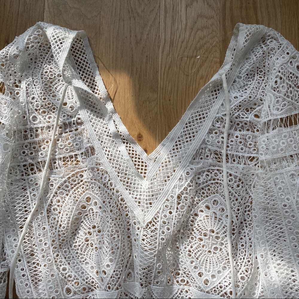 Jasmine Long Sleeve Bodysuit white pattern - Picture 14 of 16